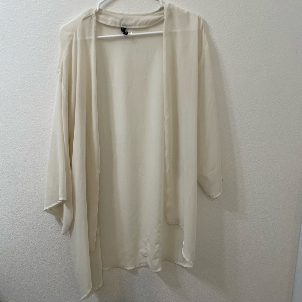 H&M divided cardigan white medium